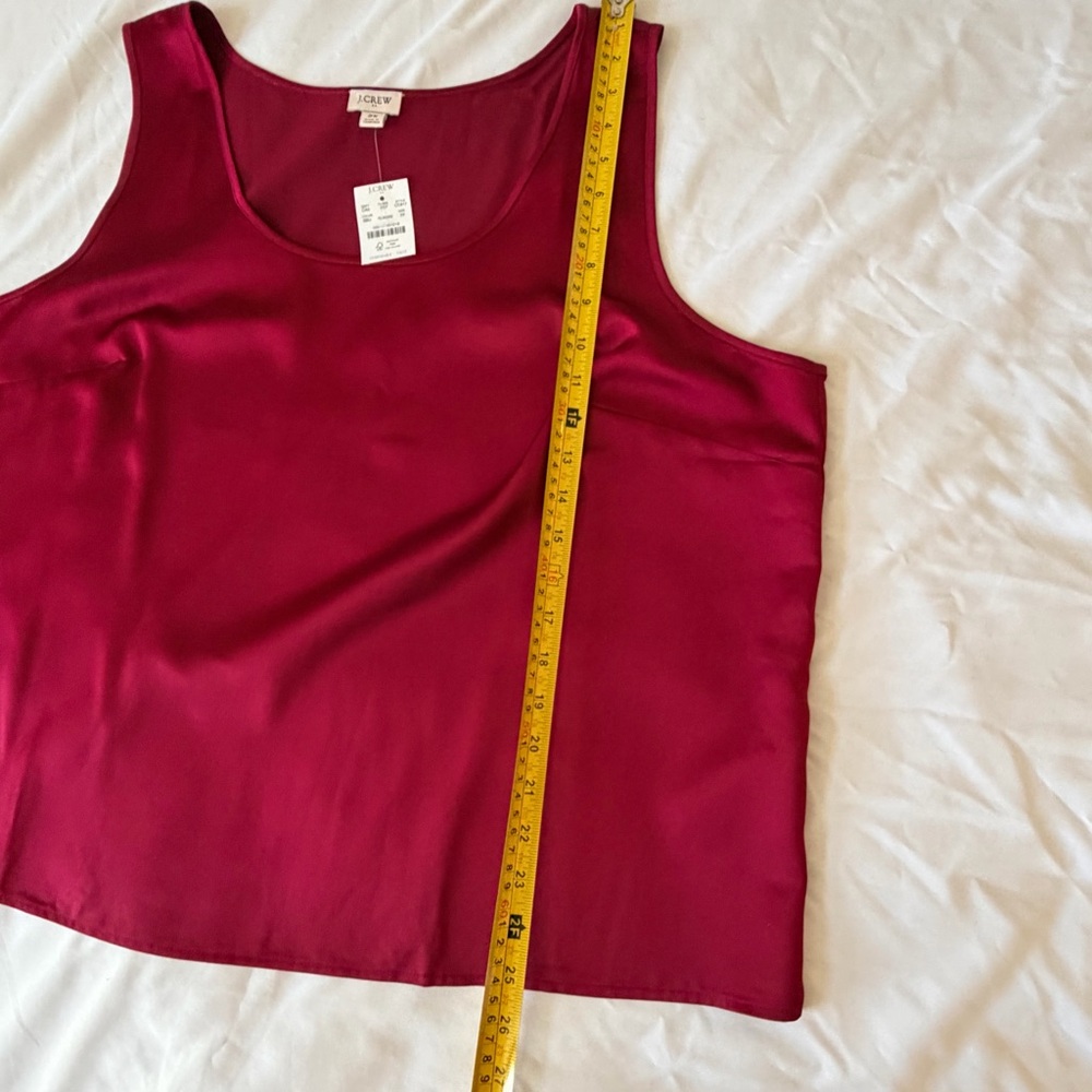 J. Crew Red sleeveless Blouse NWT Size 2XL - Picture 7 of 10